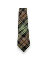 Men's Scottish Green and Brown Tartan Tie – Highland Formal Neck Tie