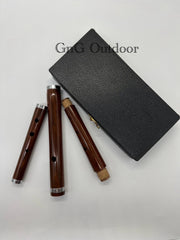 Handmade Sheesham Wood Irish D Flute 3-Piece Set with Hard Case – 23 Inch