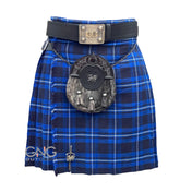 Men’s American Patriot Blue Tartan 5-Piece Kilt Outfit Set