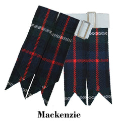 Men's Mackenzie Tartan Kilt Flashes – Traditional Scottish Highland Sock Garters