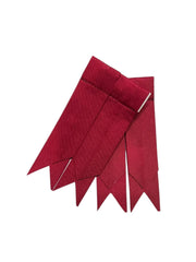 Men's Maroon Cotton kilt Flashes Scottish Socks Flashes