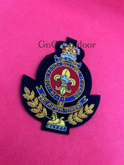 King’s Regiment Blazer Badge King’s Hand Embroidered Bullion Wire Blazer Badge