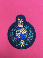 King’s Crown The Corps of Royal Marines Embroidered Patch RM Globe Biker Patch