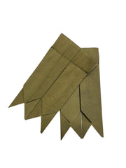 Men's Olive Green Cotton kilt Flashes Scottish Socks Flashes