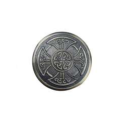 Men's Scottish Black Embossed Leather Kilt Belt and Buckle Adjustable Size Celtic Belt and Buckle