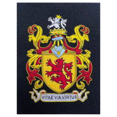 Customise Family Crest Available In Frame Sizes From A5 To A2 Custom Made Hand Embroidered Bullion And Wire Coat Of Arms Frameable Crest