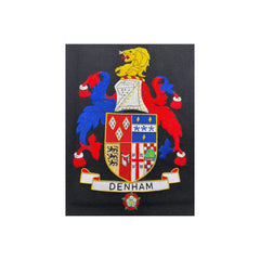 Customise Family Crest Available In Frame Sizes From A5 To A2 Custom Made Hand Embroidered Bullion And Wire Coat Of Arms Frameable Crest