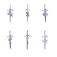 Men's Scottish Chrome Kilt Pin 6 Pin Style