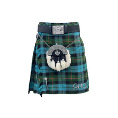 Men's Gun Ancient 5 Yard kilt 5 Pieces Thistle fur kilt outfit wedding kilt set