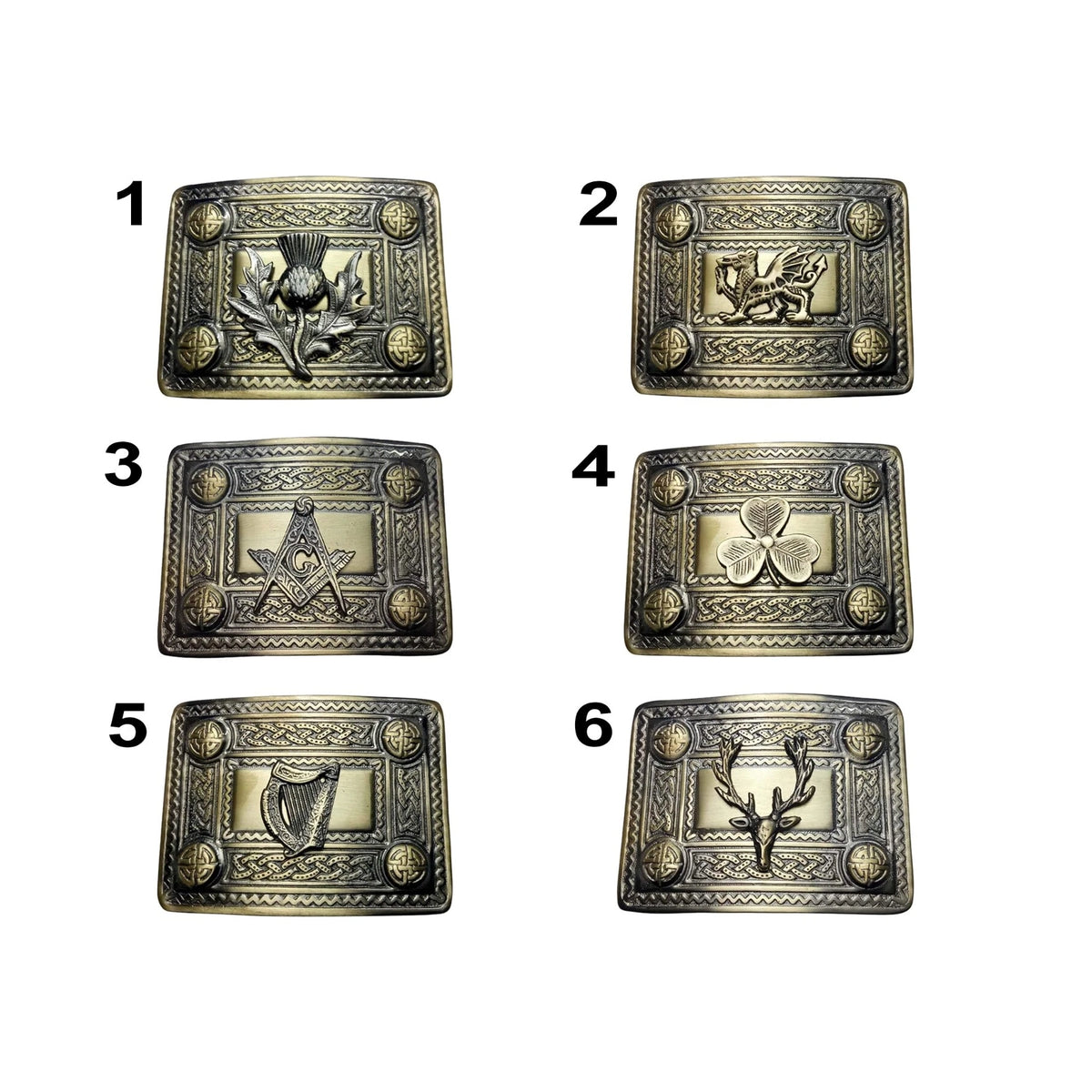 Scottish Men's Traditional Antique Kilt Belt Buckle