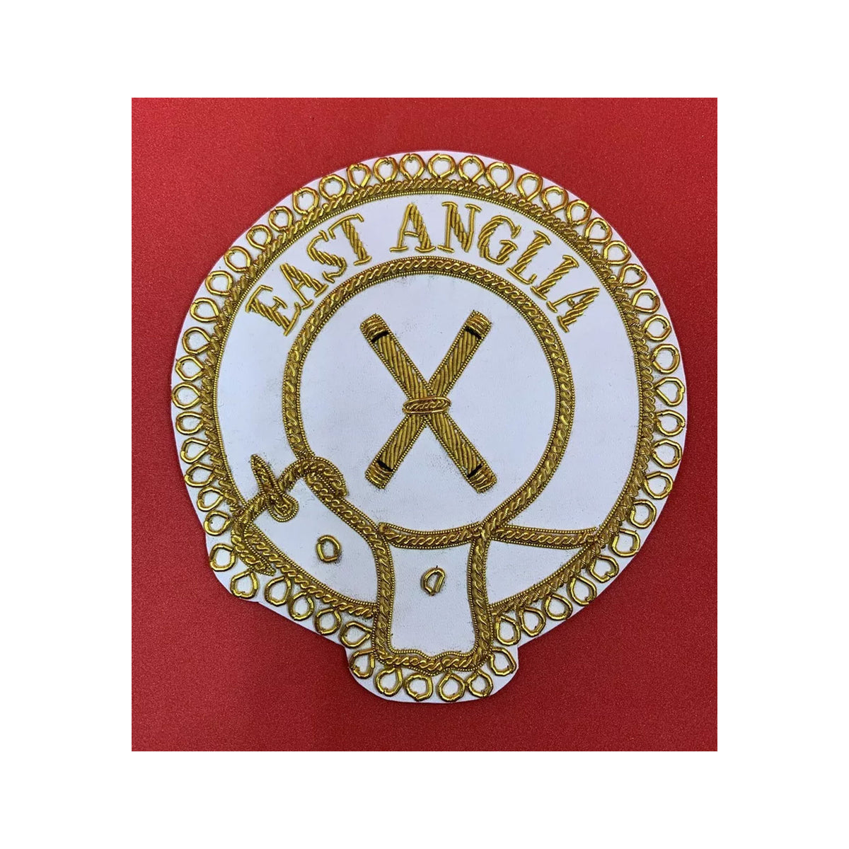 Mark Provincial Full Dress Apron Badge East Anglia Embroidered Apron Badge