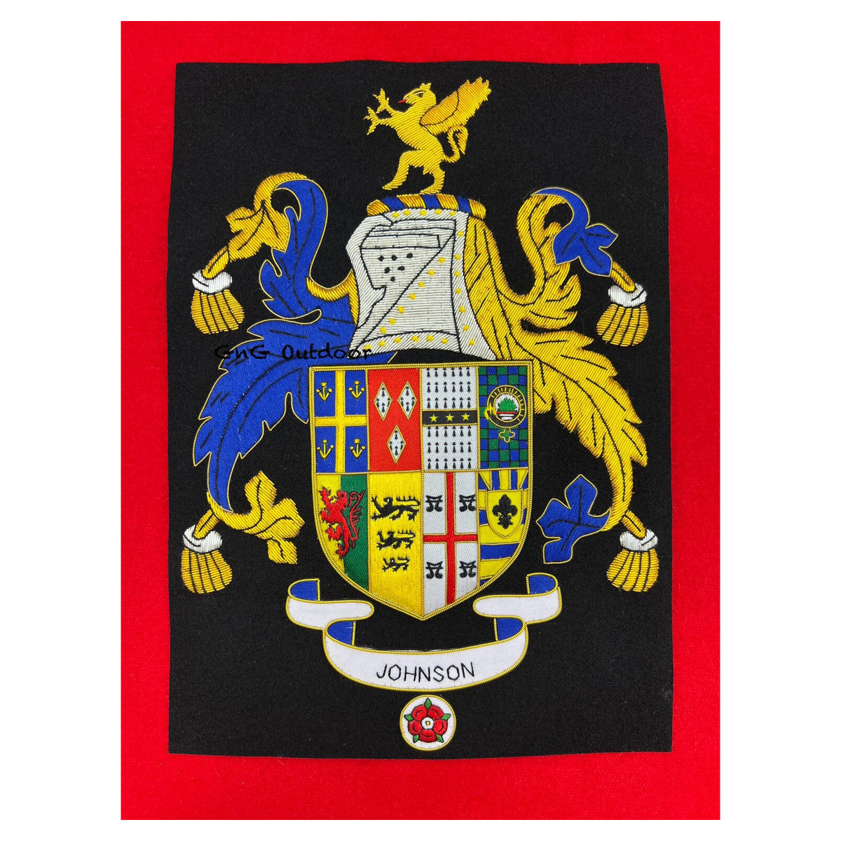 Customise Family Crest Available In Frame Sizes From A5 To A2 Custom Made Hand Embroidered Bullion And Wire Coat Of Arms Frameable Crest
