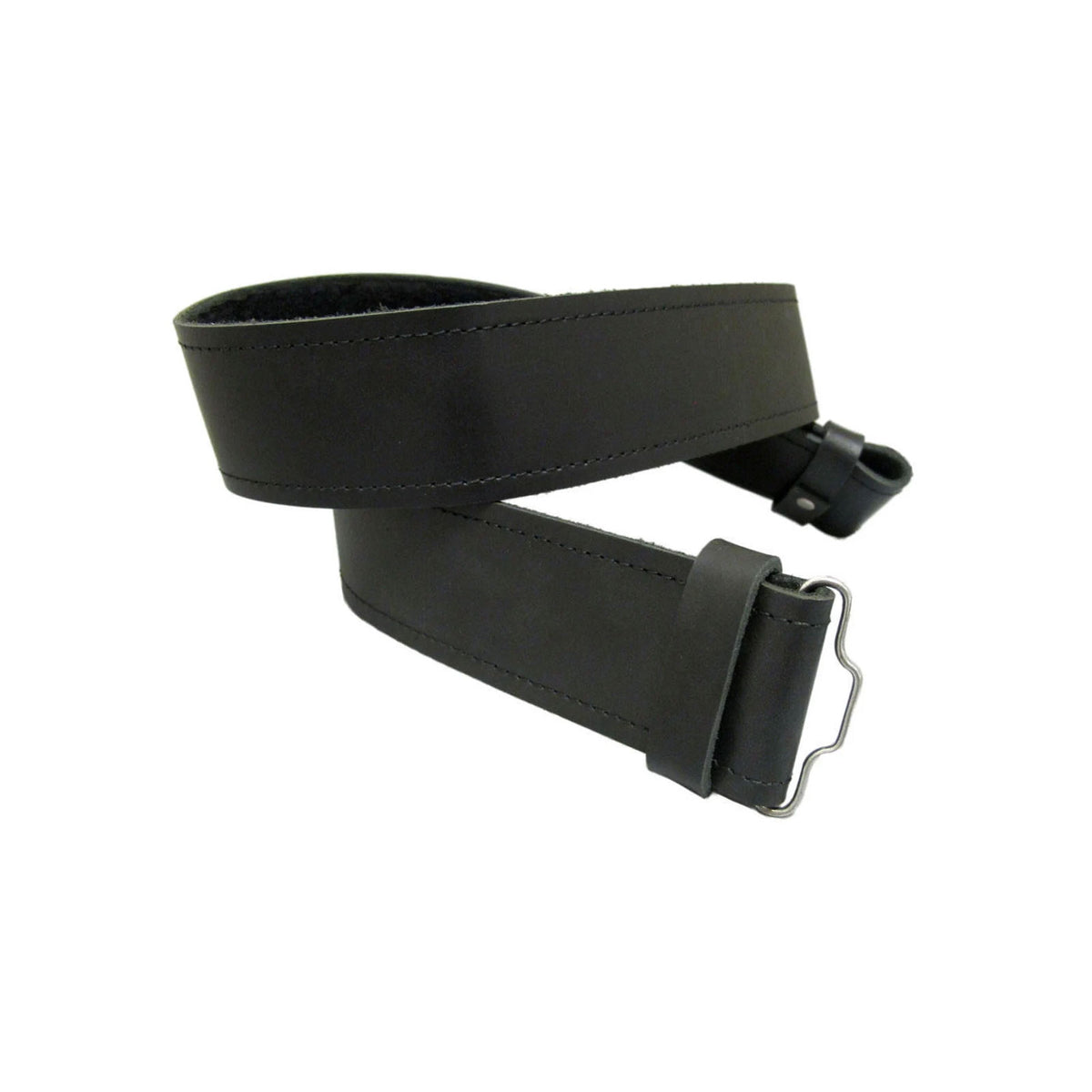 Black Leather Kilt Belt Adjustable Sizes For Highland Kilts Plain