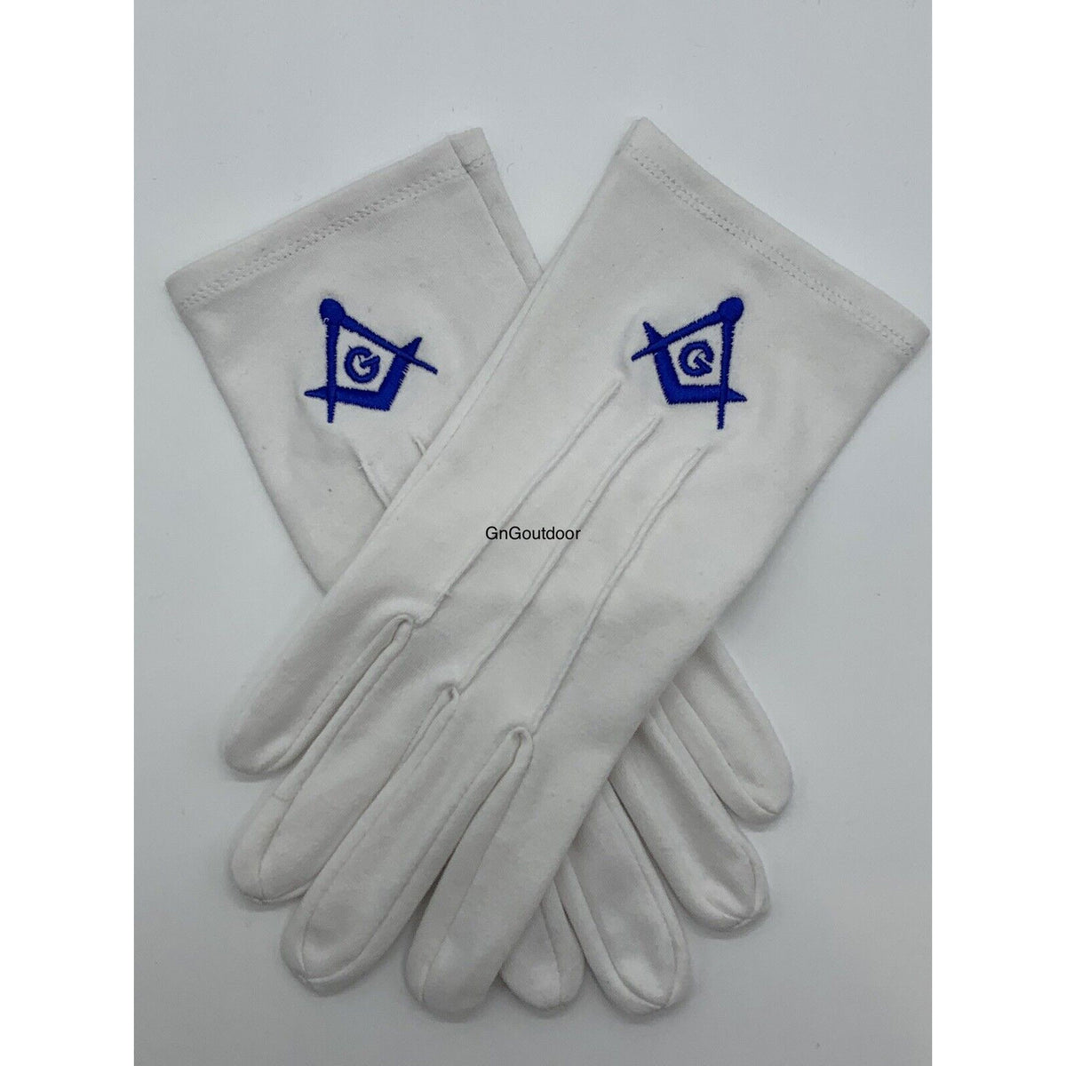 Masonic Regalia White Gloves Square And Compass Embroidered Craft White Gloves