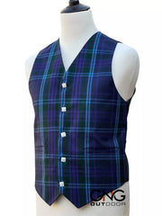 Men's Wedding Spirit of Scotland Tartan Vest 5 Button Scottish Kilt Waistcoat