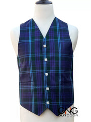 Men's Wedding Spirit of Scotland Tartan Vest 5 Button Scottish Kilt Waistcoat