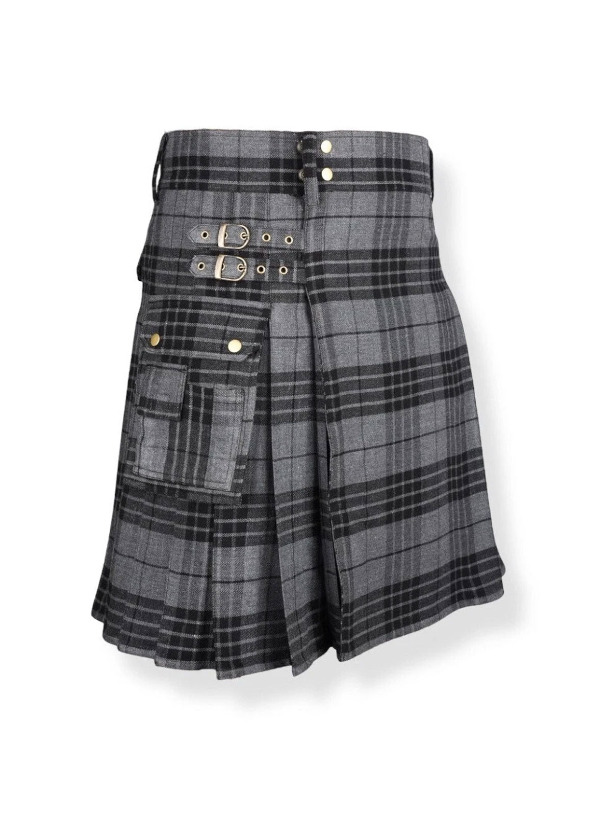 Men's Scottish Grey Watch Tartan Utility kilt is made of Acrylic Wool