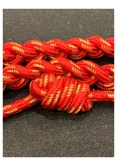 Shoulder Cord- Aiguillette Interwoven Red And Gold 1 Knot 1 Brass Tip High quality Handmade with Twisted Red And Gold Threads