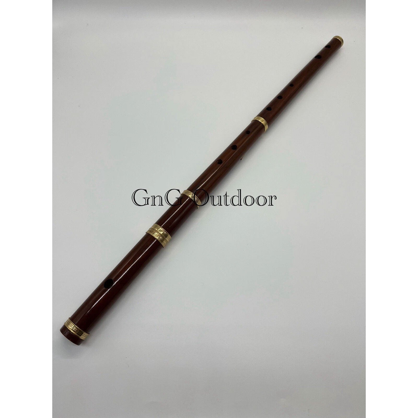 Great Highland Bagpipe Practice Chanter Rosewood And Chrome With Imitation Ivory
