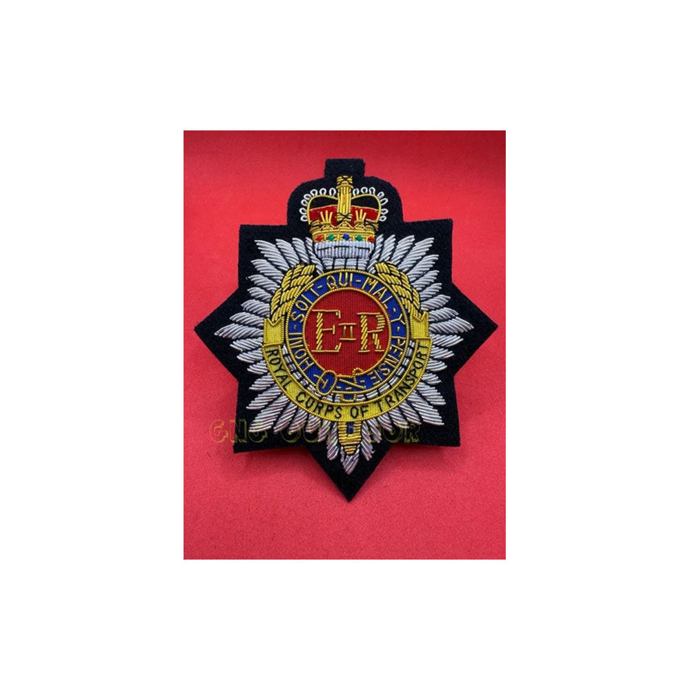 Royal Corps Of Transport Blazer Badge RCOT Embroidered Bullion Wire Blazer Badge