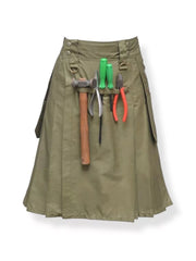 Men's Khaki Utility Kilt Scottish Working Kilt is made of Cotton