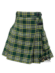 Scottish Men's St Patrick Leather strap kilt Highland Tartan Utility kilt