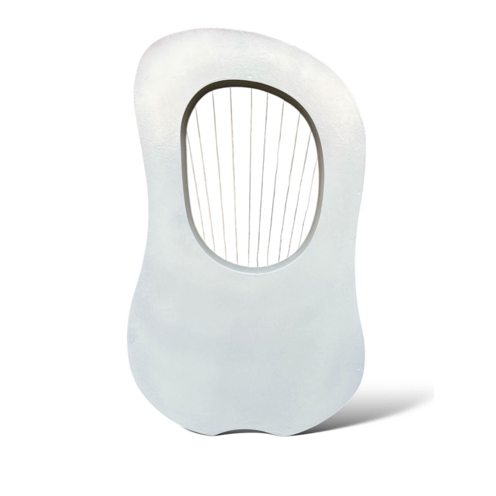 Rosewood White Lyre Harp 10 Metal Strings With Free Tuning Key And Carrying Case