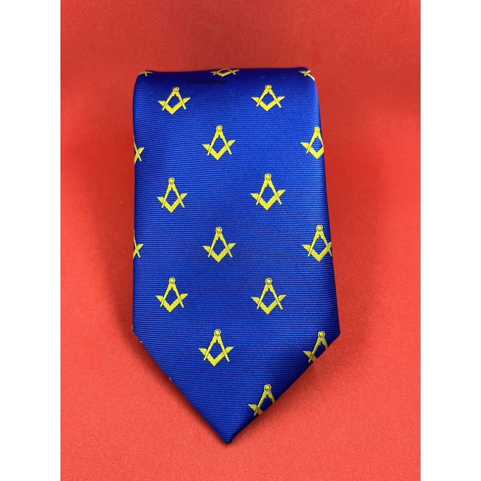 Craft Masonic Square And Compass Blue Tie And Bow Tie Set Masonic Lodge Gift Tie Bow Set