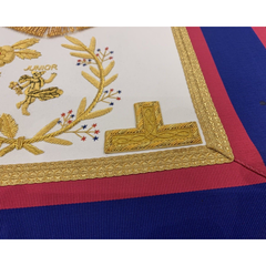 Mark Grand Full Dress Apron Made On Lamb Skin Junior Masonic Lamb Skin Apron