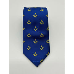 Craft Masonic Square And Compass Blue Tie And Bow Tie Set Masonic Lodge Gift Tie Bow Set