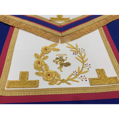 Mark Grand Full Dress Apron Made On Lamb Skin Junior Masonic Lamb Skin Apron