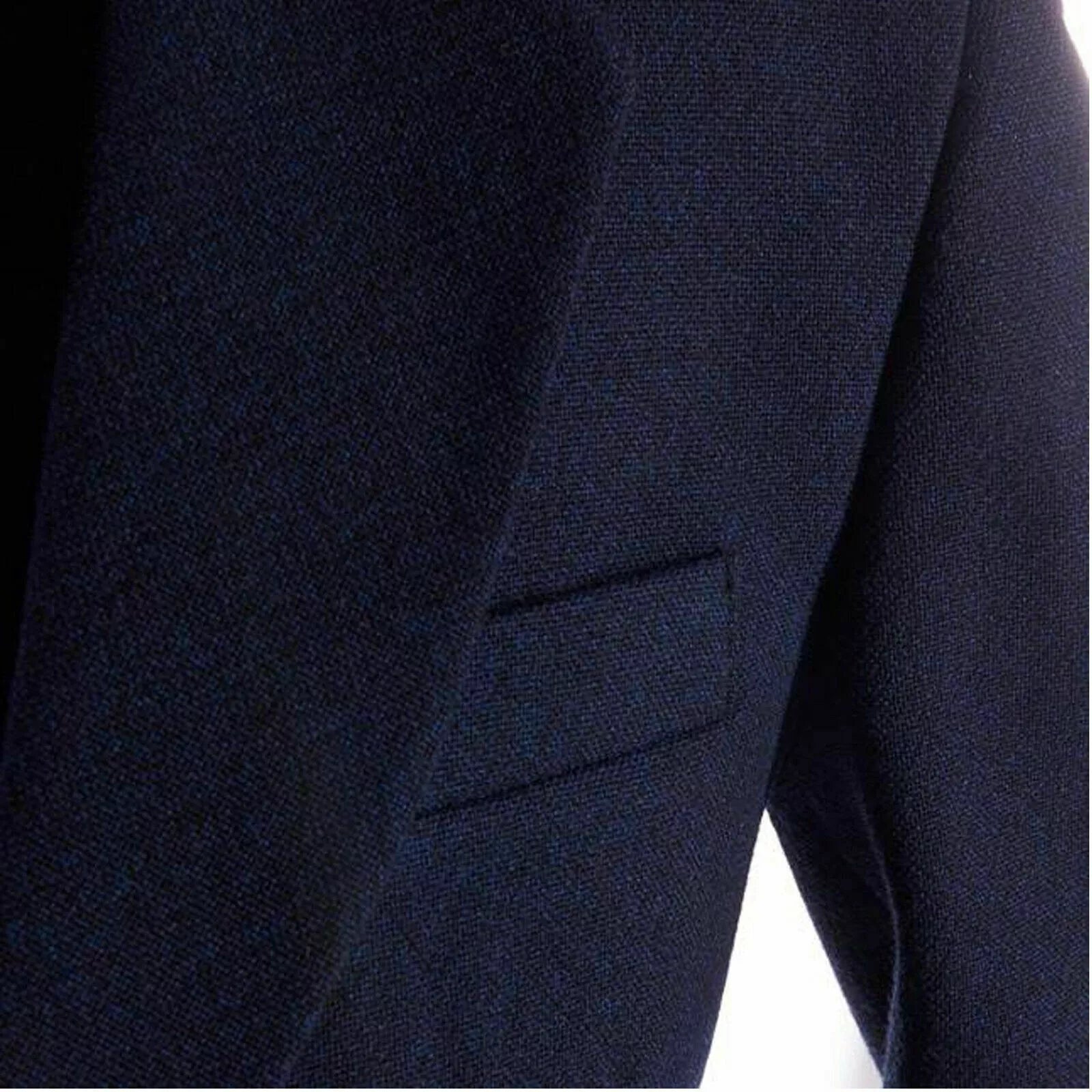Men's Scottish Navy Blue Wool Argyle Style Jacket 5 Button Vest wedding Jacket