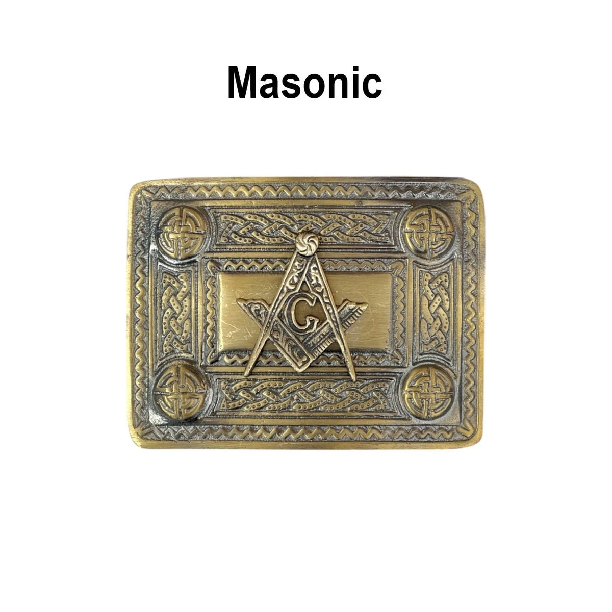 Scottish Masonic Badge kilt Belt Buckle Antique Finish Belt Buckle