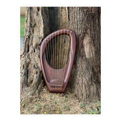Pentatonic Lyre 10 Strings Harp Mahogany Wood Lyre Design Premium Quality Lyre