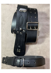 Sam Brown Belt With Strap Black Colour British Army Genuine Leather Sam Brown Belt