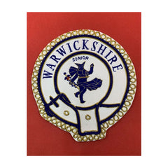 Mark Provincial Full Dress Apron Badge Warwickshire Senior Embroidered Badge