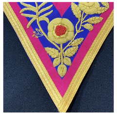 Mark Grand Rank Full Dress Collar Hand Embroidered Masonic Collar Bullion Collar