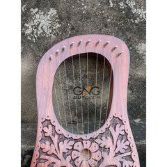 Rosewood Flower Lyre 10 Strings Harp Lyre Design Premium Quality Lyre