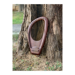 Pentatonic Lyre 10 Strings Harp Mahogany Wood Lyre Design Premium Quality Lyre