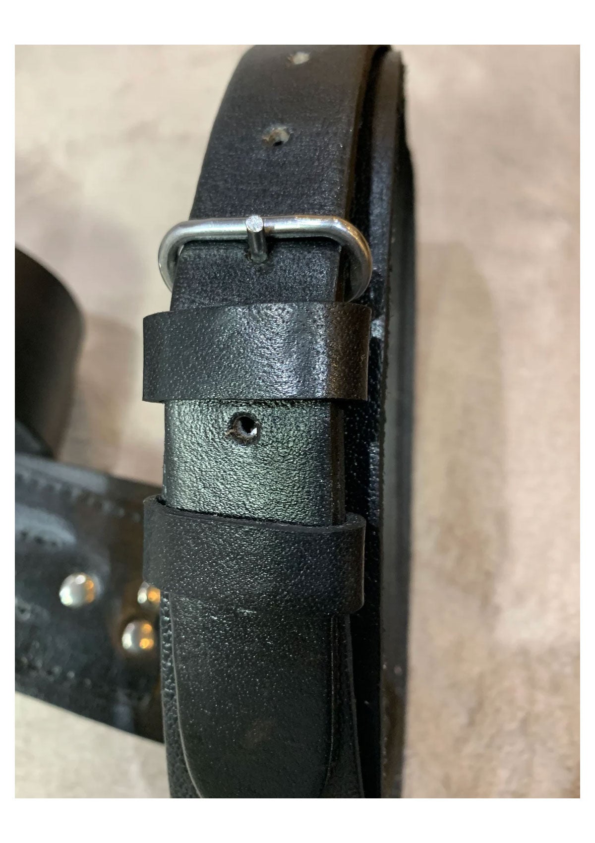 Sam Brown Belt With Strap Black Colour British Army Genuine Leather Sam Brown Belt