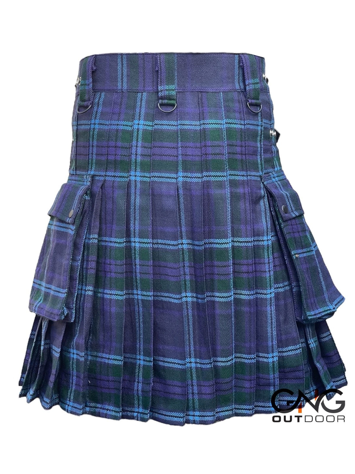 Scottish Men's Spirit of Scotland Leather strap kilt Highland Utility kilt