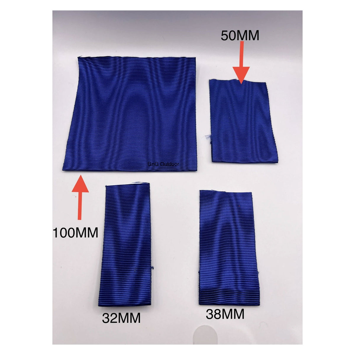 Royal Blue Moire Effect  Masonic Regalia Apron Ribbon