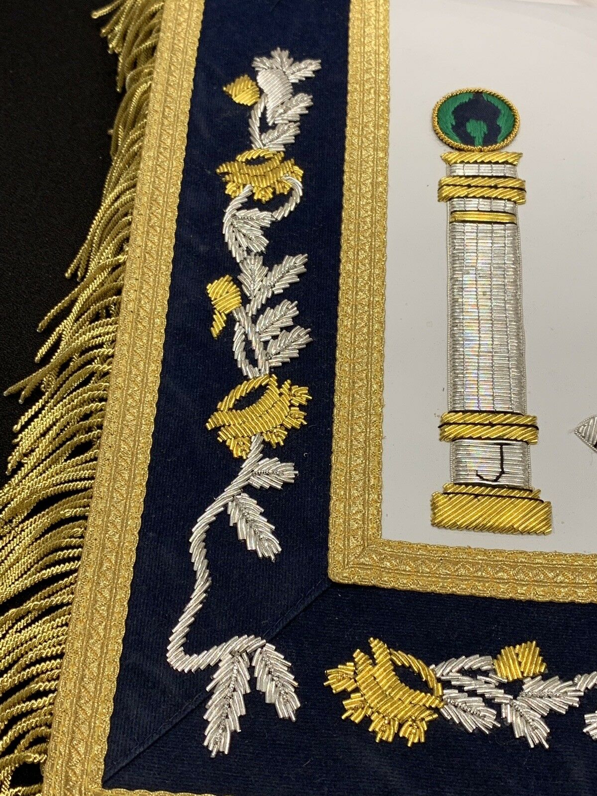 Past Master Embroidered Apron (GOLD)