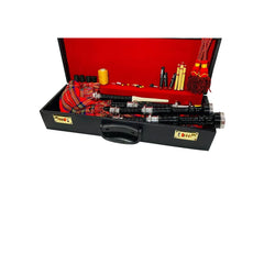 Royal Stewart Bagpipe Practice Chanter Scottish Silver Mouth with Hard Case