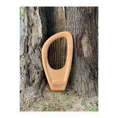 Ash Beech Wood Lyre 10 Strings Harp Lyre Design Premium Quality Lyre Harp