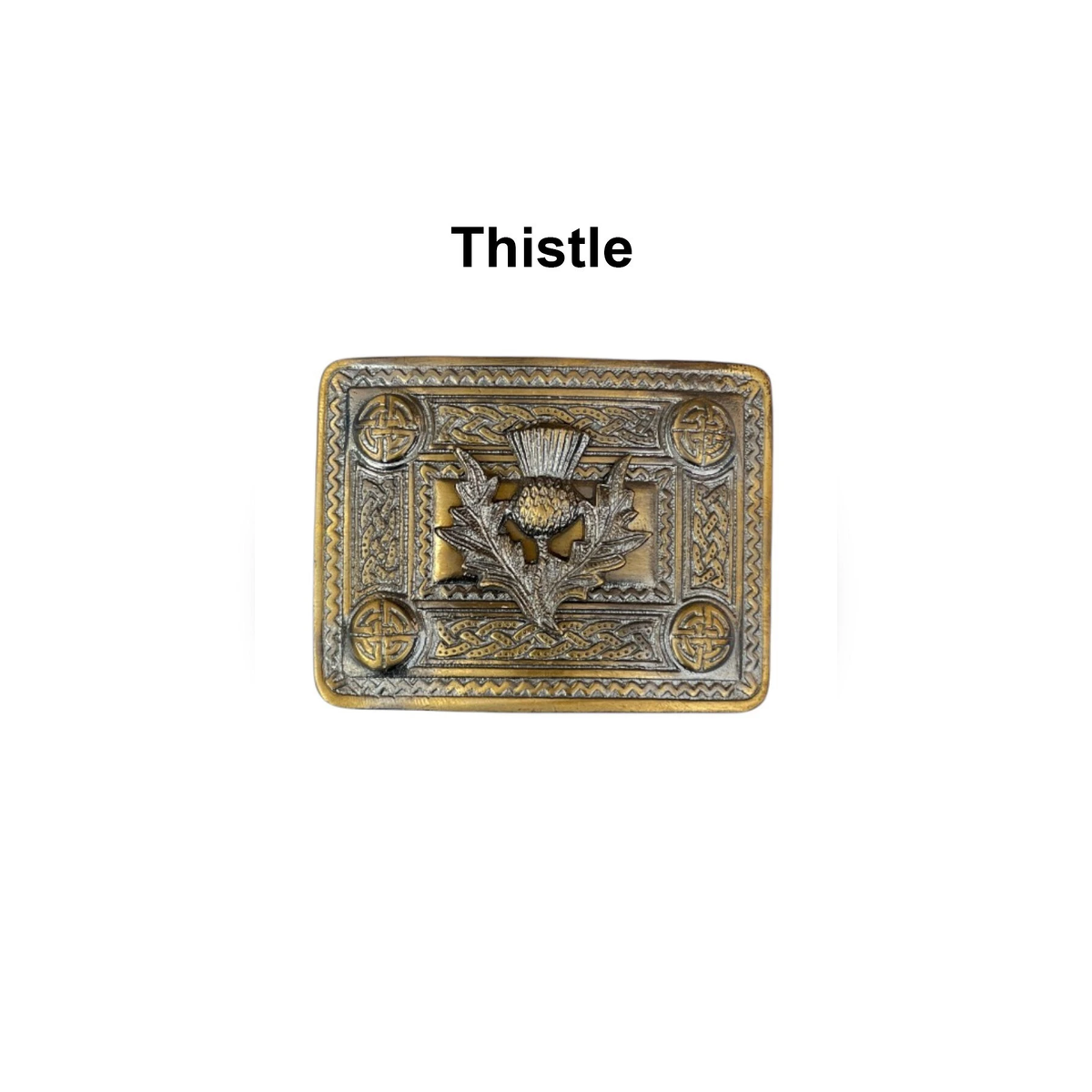 Scottish Thistle Badge kilt Belt Buckle Antique Finish Belt Buckle