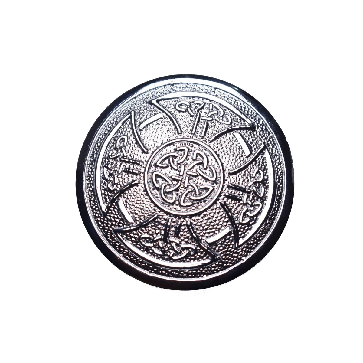 Men's Scottish Celtic Style Chrome kilt Belt Buckle round Shape kilt Buckle