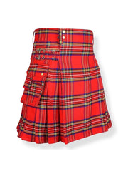 Men's Scottish Tartan Utility is kilt is made of acrylic Wool in 50+ Tartan