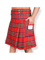 Men's Scottish Tartan Utility is kilt is made of acrylic Wool in 50+ Tartan