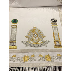 Past Master Embroidered Apron (Silver)